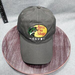 Bass Pro Shops Club Hat - Adjustable Strap - Embroidered Logo - Charcoal Color